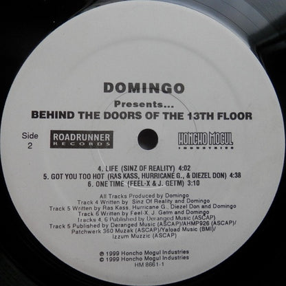Domingo : Presents...Behind The Doors Of The 13th Floor (2xLP, Album)