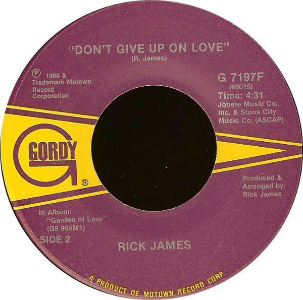 Rick James : Give It To Me Baby (7")