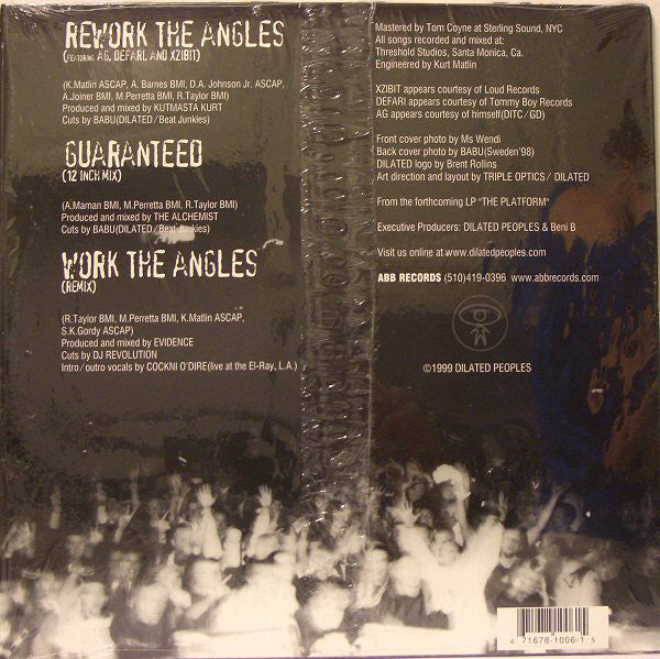 Dilated Peoples : Rework The Angles / Guaranteed (12 Inch Mix) / Work The Angles (Remix) (12")