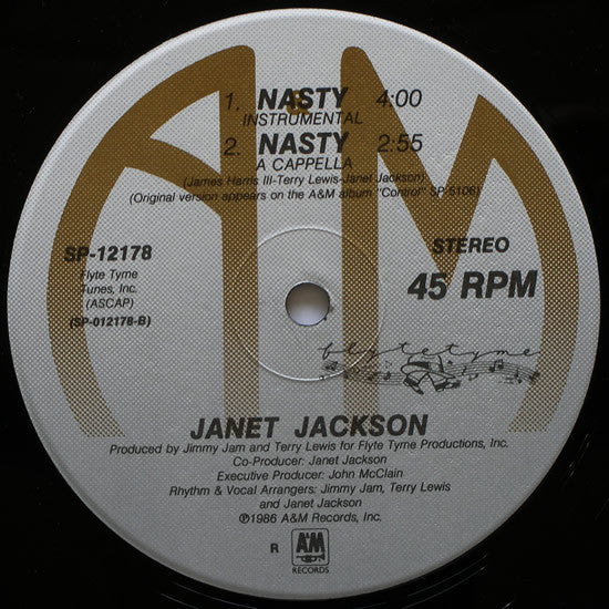 Janet Jackson : Nasty (12", Single, RCA)