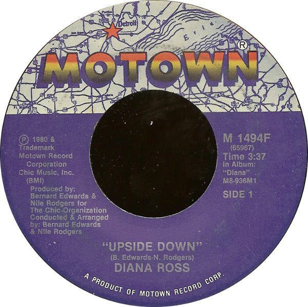 Diana Ross : Upside Down (7")