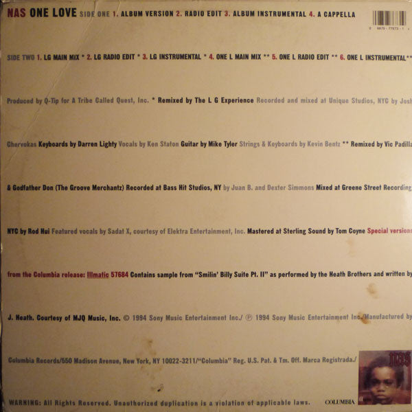 Nas : One Love (LP, Single)