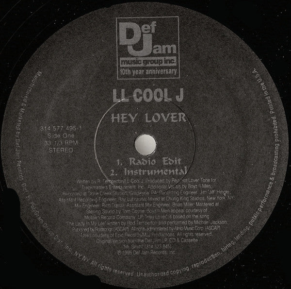 LL Cool J : Hey Lover (12", Single)