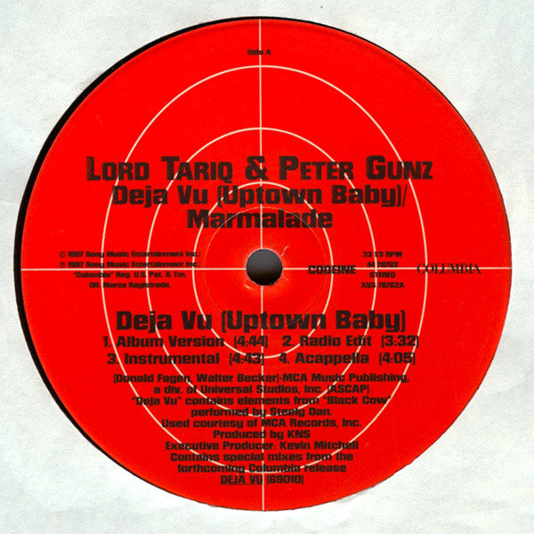 Lord Tariq & Peter Gunz : Deja Vu (Uptown Baby) (12")