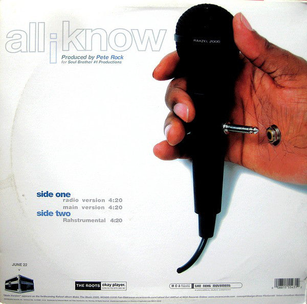 Rahzel of The Roots* : All I Know (12")