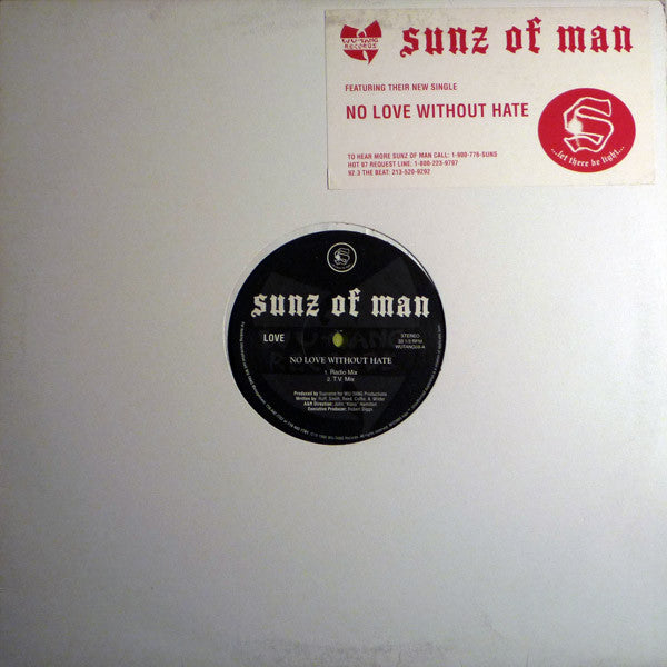 Sunz Of Man : No Love Without Hate (12")