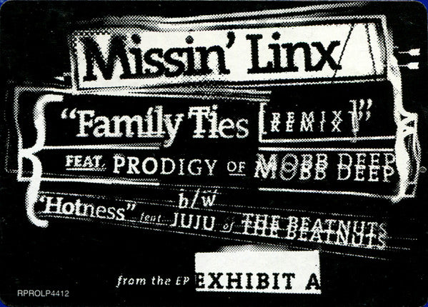 Missin' Linx : Family Ties (Remix) (12", Promo)