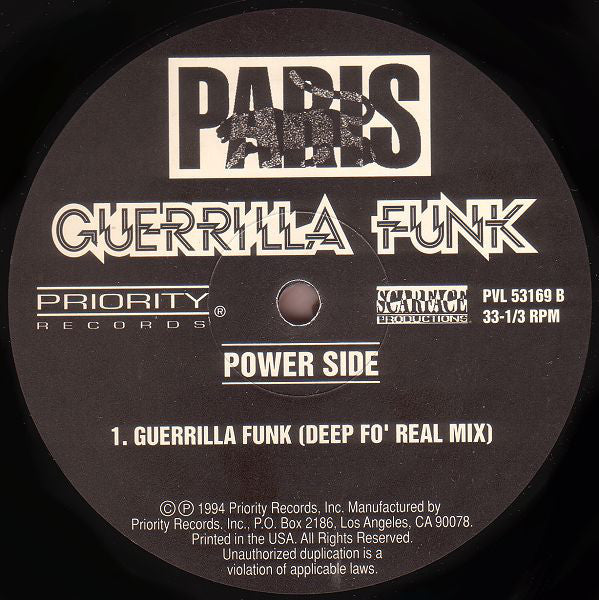 Paris (2) : Guerrilla Funk (12", Single)