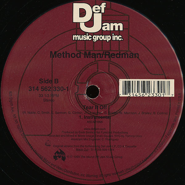 Method Man/Redman* : Tear It Off (12")