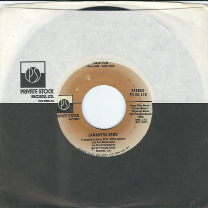 Samantha Sang : Emotion (7", Single, Styrene, Spe)
