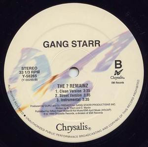 Gang Starr : Suckas Need Bodyguards (12")