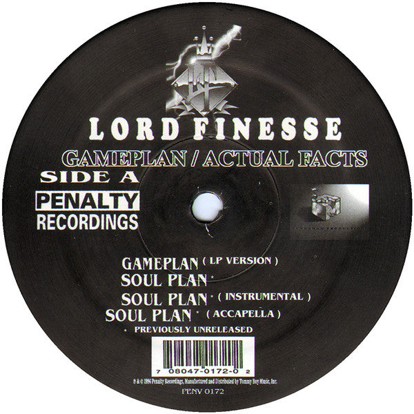 Lord Finesse : Gameplan / Actual Facts (12")