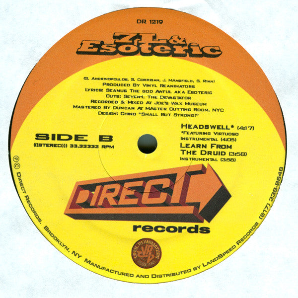 7L & Esoteric : Def Rhymes / Headswell / Learn From The Druid (12")