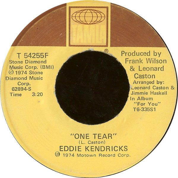 Eddie Kendricks : One Tear / The Thin Man (7", Single)