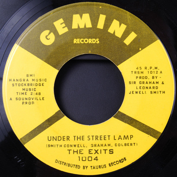 The Exits : Under The Street Lamp  (7", Single)