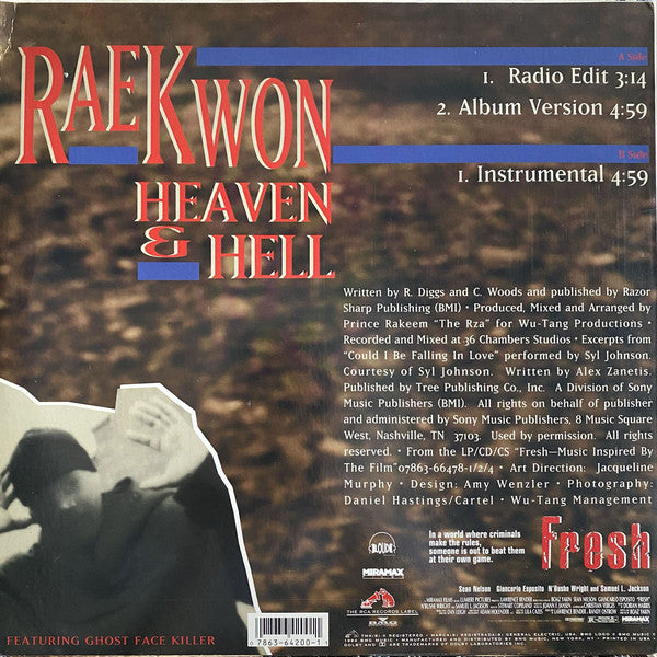 Raekwon Featuring Ghost Face Killer* : Heaven & Hell (12")