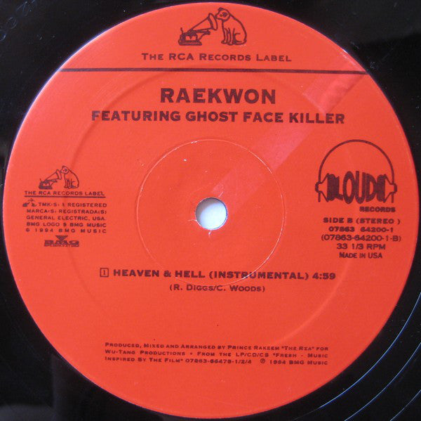 Raekwon Featuring Ghost Face Killer* : Heaven & Hell (12")