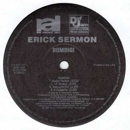 Erick Sermon : Bomdigi (12")