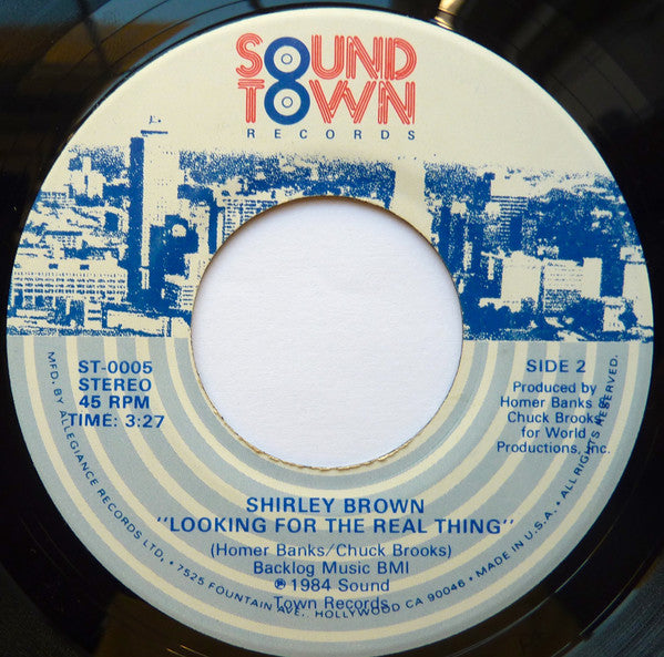 Shirley Brown : Leave The Bridges Standing / Looking For The Real Thing (7")