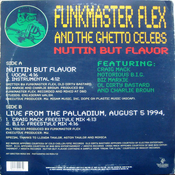 Funkmaster Flex & The Ghetto Celebs : Nuttin But Flavor (12", Single)