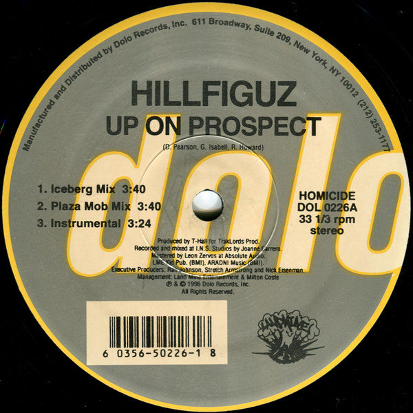 Hillfiguz : Up On Prospect / Boom! (12")