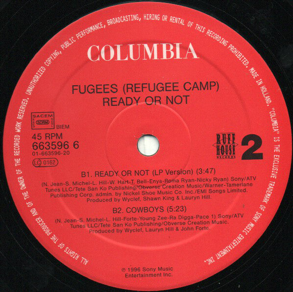Fugees (Refugee Camp)* : Ready Or Not (12")
