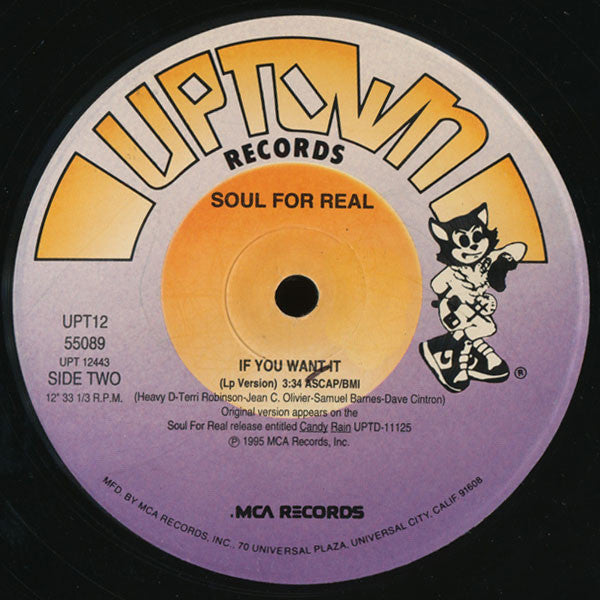 Soul For Real : If You Want It (12", Single)