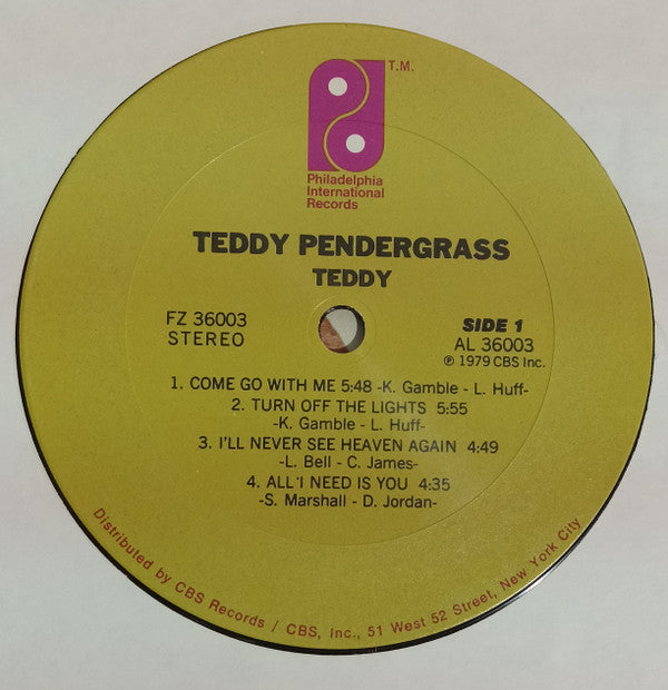Teddy Pendergrass : Teddy (LP, Album, Car)