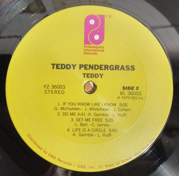 Teddy Pendergrass : Teddy (LP, Album, Car)