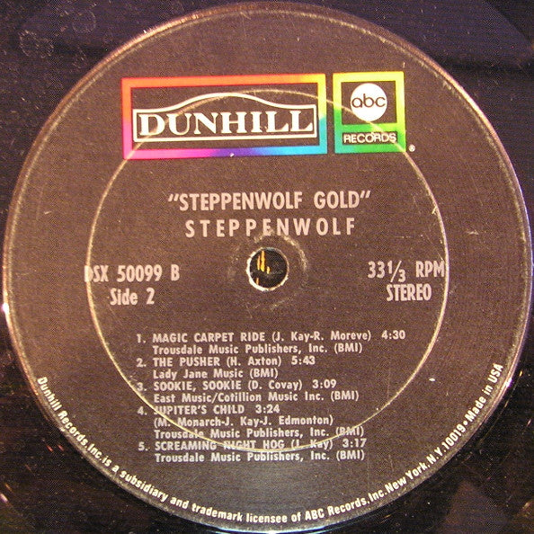 Buy Steppenwolf Gold Their Great Hits LP Comp San at