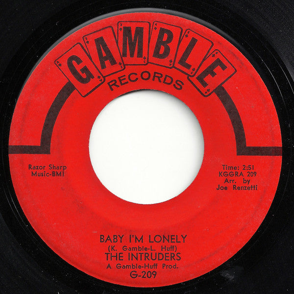 The Intruders : Baby, I'm Lonely / A Love That's Real (7", Single)