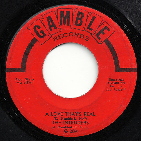 The Intruders : Baby, I'm Lonely / A Love That's Real (7", Single)