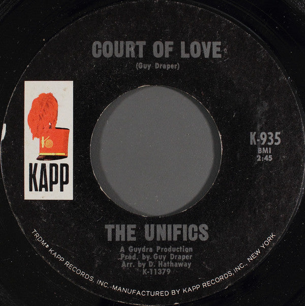 The Unifics : Court Of Love / Which One Should I Choose (7", Single, Pit)