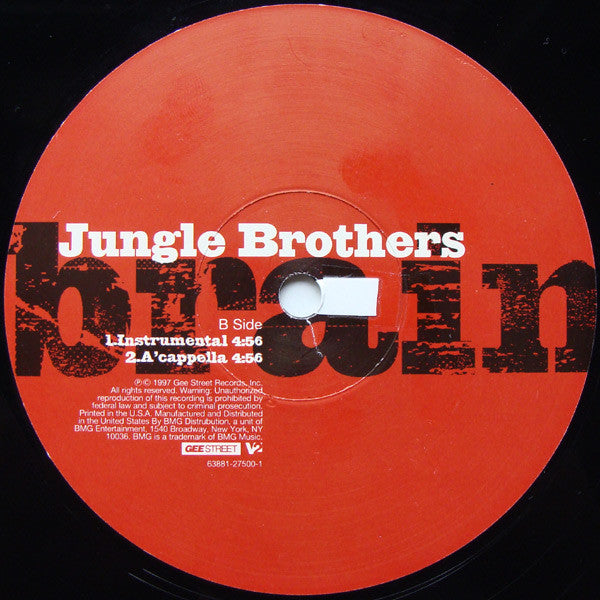 Jungle Brothers : Brain (12")