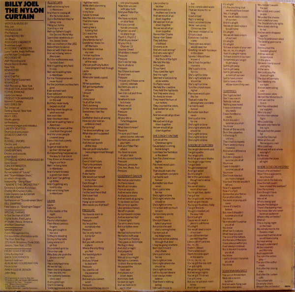 Billy Joel : The Nylon Curtain (LP, Album, Ter)