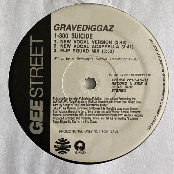 Gravediggaz : Double Suicide Pack (2x12", Promo)