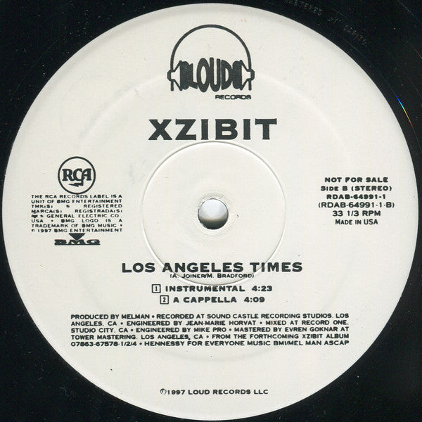 Xzibit : Los Angeles Times (12", Promo)