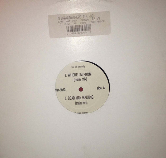 Various : Where I'm From / Dead Man Walking (12", Comp, Unofficial)