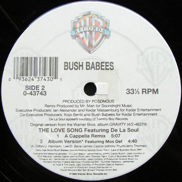 Da Bush Babees : The Love Song (The Remix) (12")