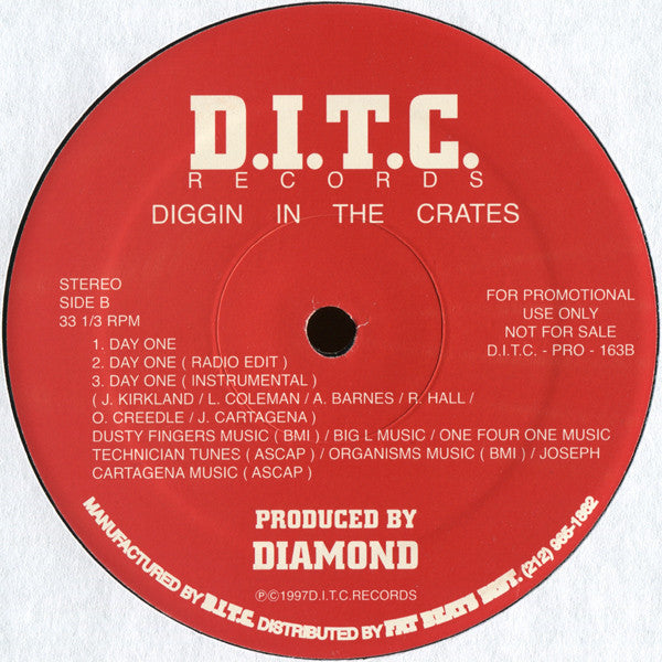 Diggin In The Crates* : Day One (12", Promo)