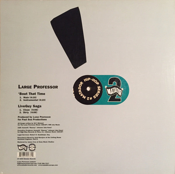 Large Professor : 'Bout That Time (12")