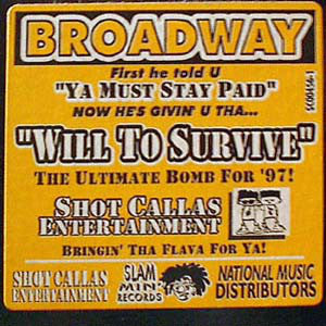 Broadway : Will To Survive (12")