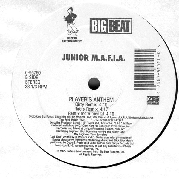 Junior M.A.F.I.A. : Player's Anthem (12")