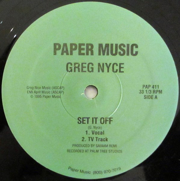 Greg Nyce* : Set It Off (12")