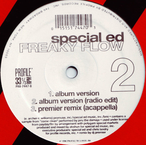 Special Ed : Freaky Flow (12")