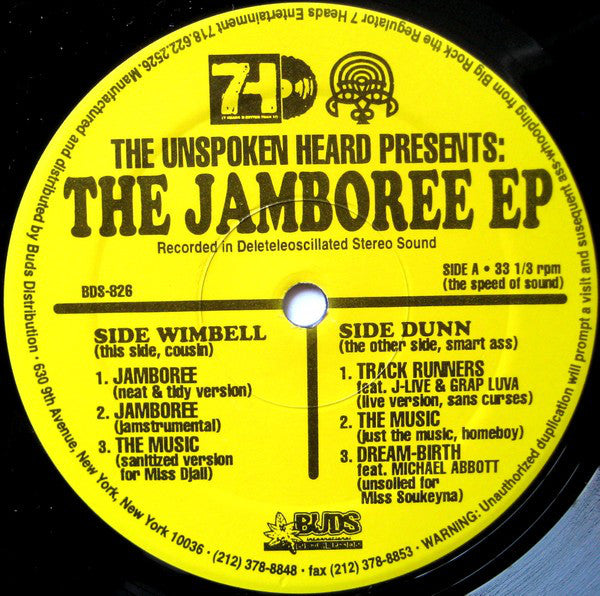 The Unspoken Heard : The Jamboree EP (12", EP)