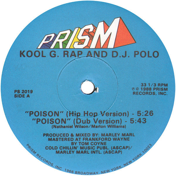 Kool G Rap & D.J. Polo : Poison (12", Single)