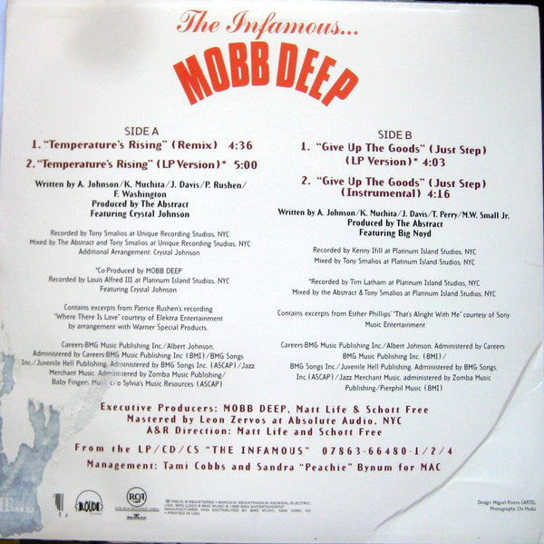 Mobb Deep : Temperature's Rising / Give Up The Goods (12")