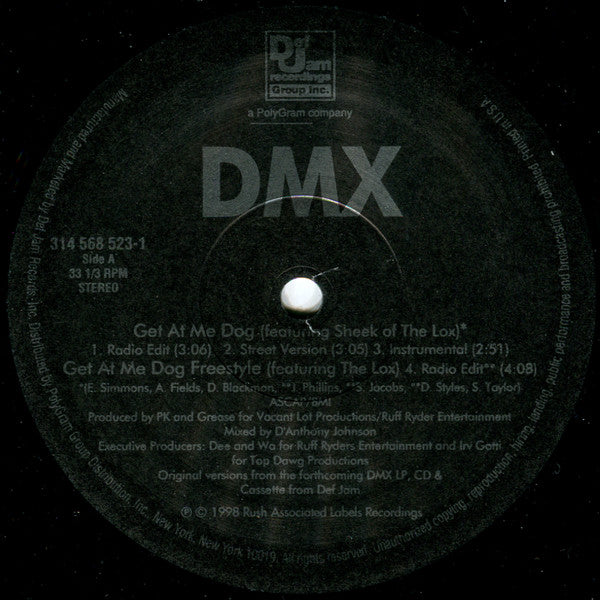 DMX : Get At Me Dog (12", Single)