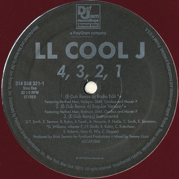 LL Cool J : 4, 3, 2, 1 (12", Single)